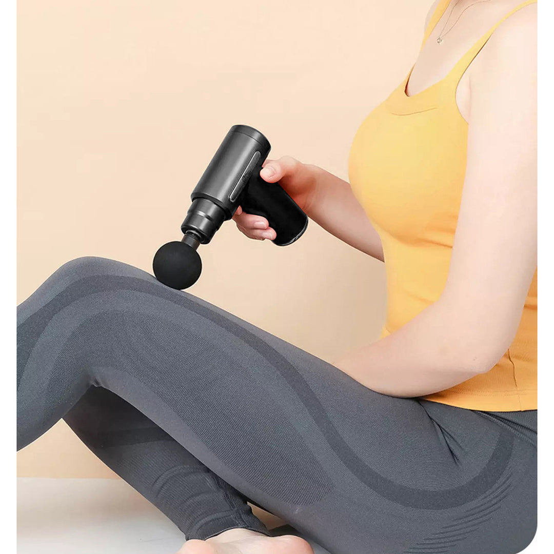 Masajeador para un masaje fácil y rápido de los músculos tensos, Media-tech, 4 cabezales de masaje intercambiables, MT6521