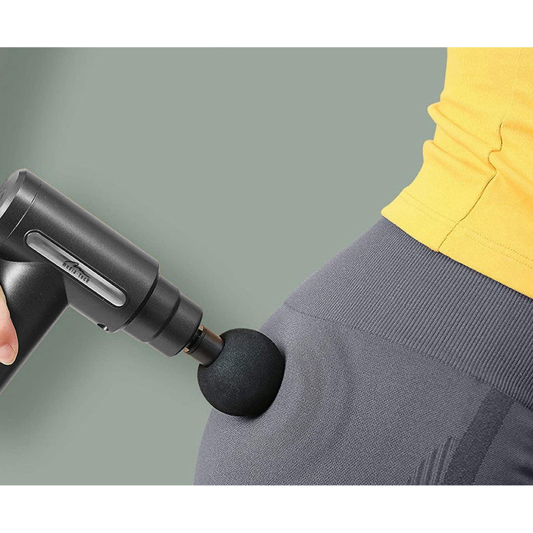 Masajeador para un masaje fácil y rápido de los músculos tensos, Media-tech, 4 cabezales de masaje intercambiables, MT6521