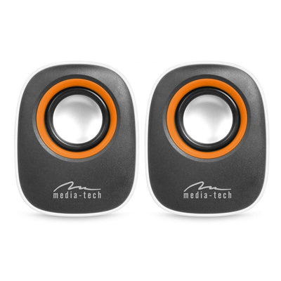 Altavoces para ordenador 2.0 con alimentación USB, Media-Tech, MT3137