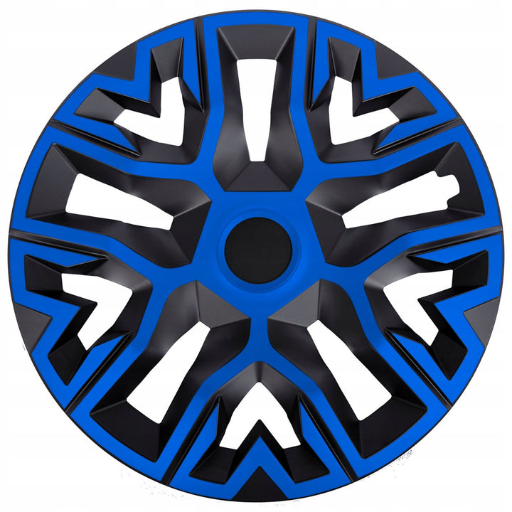 Tapacubos universales 14'' NRM The Best Bicolor azul-negro 4 unidades
