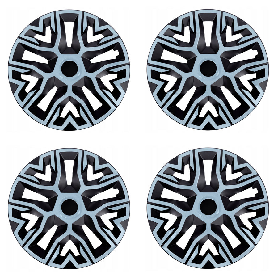Tapacubos universales 14'' NRM The Best Bicolor azul/negro 4 unidades