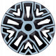 Tapacubos universales 14'' NRM The Best Bicolor azul/negro 4 unidades
