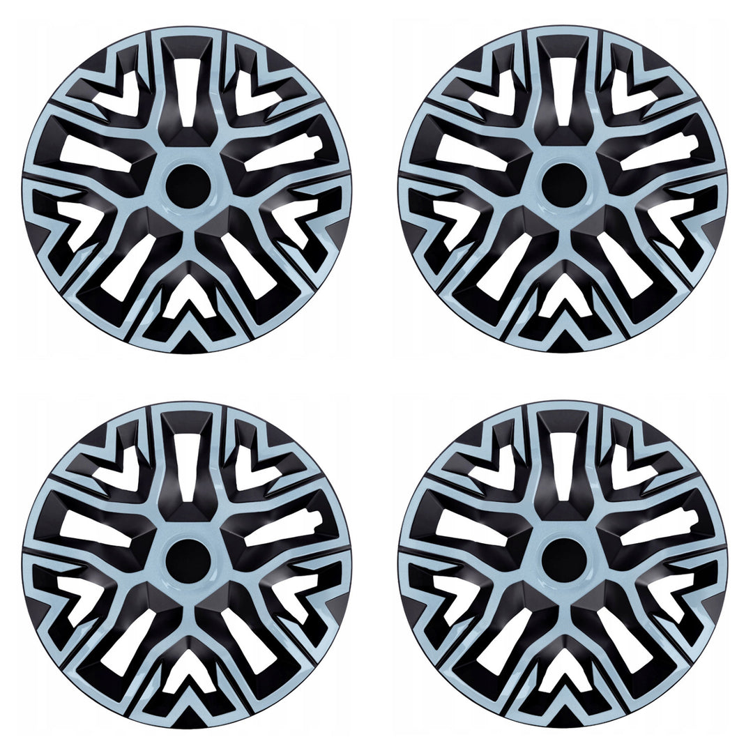 Tapacubos universales 15'' NRM The Best Bicolor azul/negro 4 unidades
