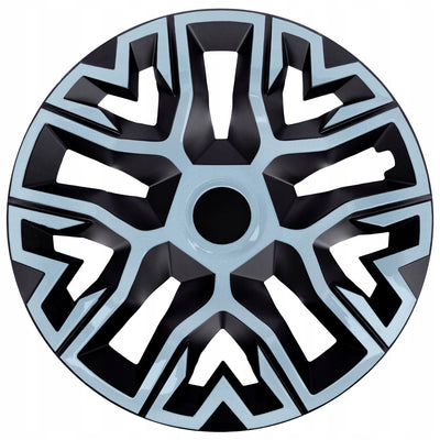 Tapacubos universales 15'' NRM The Best Bicolor azul/negro 4 unidades