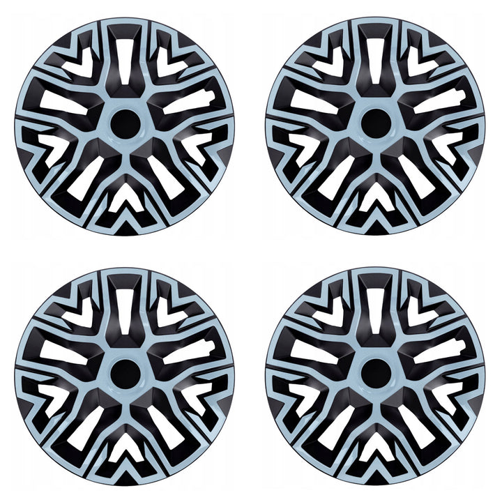 Tapacubos universales 16'' NRM The Best Bicolor azul/negro 4 unidades