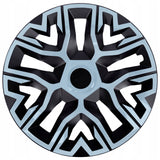Tapacubos universales 16'' NRM The Best Bicolor azul/negro 4 unidades
