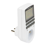 Programador temporizador digital Blow, pantalla LCD, precisión +/- 1 minuto al mes, 16 combinaciones de funcionamiento diferentes, 72-016#