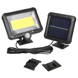 Proyector LED solar con sensor de movimiento Maclean, IP44, 5 W, 400 lm, 6000 K, batería de litio de 1300 mAh, 5,5 V CC MCE438, 4 unidades