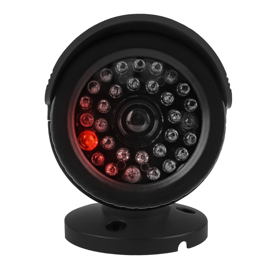 Juego de dos cámaras tubulares falsas, diodos IR LED, negras, alimentación 2xAA (incluidas), ABS, IR1800 BT