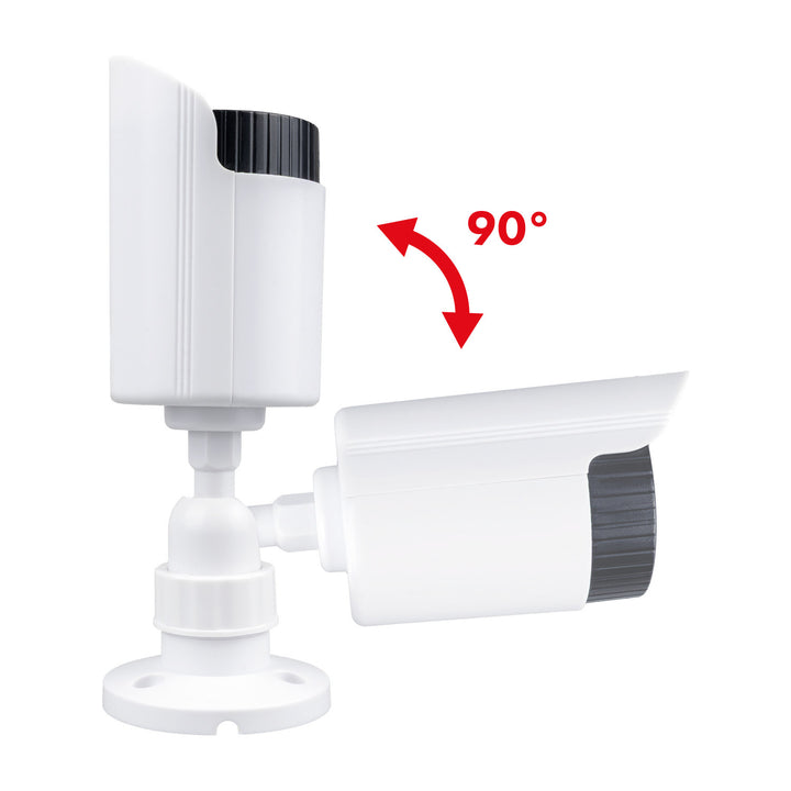 Juego de dos cámaras tubulares falsas, diodos IR LED, blancas, alimentación 2xAA (incluidas), ABS, IR1800 WT