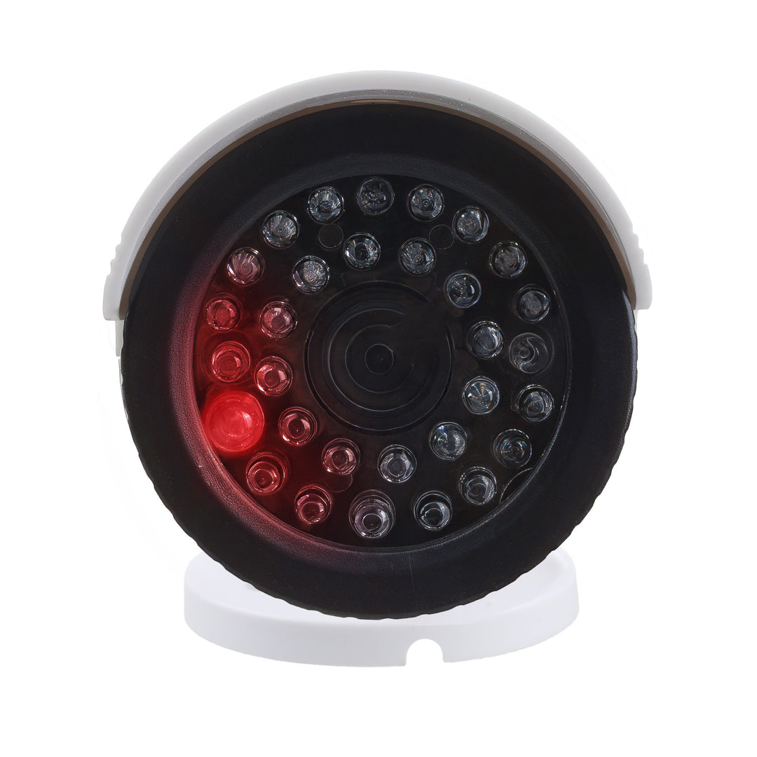 Juego de dos cámaras tubulares falsas, diodos IR LED, blancas, alimentación 2xAA (incluidas), ABS, IR1800 WT