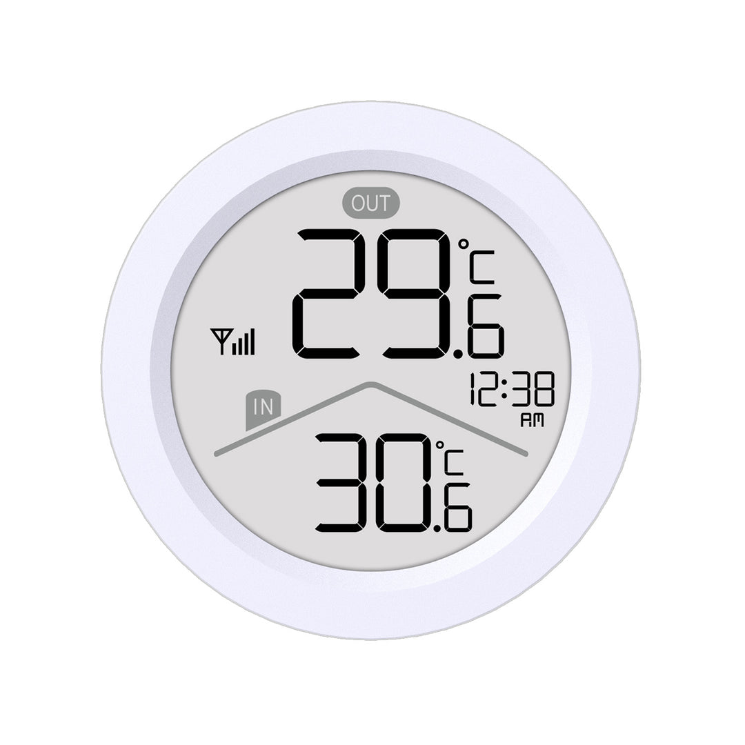 Estación meteorológica inalámbrica GreenBlue, temperatura IN/OUT, reloj, selección °C / °F, alcance hasta 60 m, GB162, 4 pilas AAA
