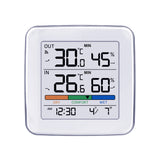 Estación meteorológica inalámbrica GreenBlue, temperatura + humedad IN/OUT, reloj + alarma + fecha, selección °C / °F, alcance hasta 60 m, GB169, 4 pilas AAA
