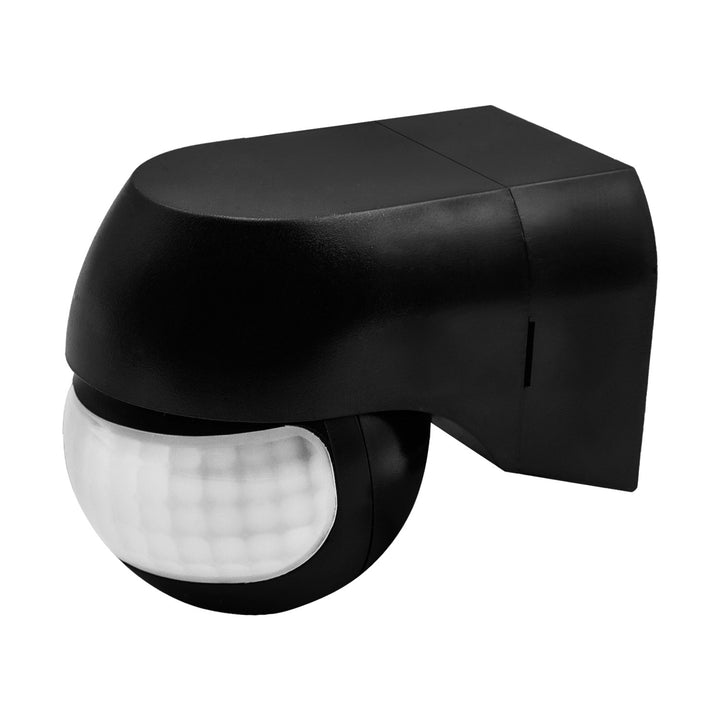 Sensor de movimiento PIR 12-24 V de Maclean, por infrarrojos, IP44, negro, alcance de 12 m, carga máxima de 60/120 W, MCE623 B
