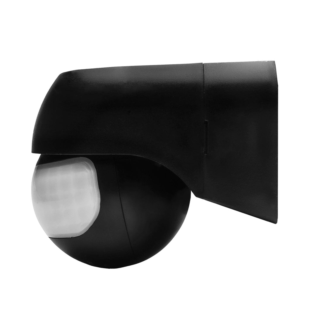 Sensor de movimiento PIR 12-24 V de Maclean, por infrarrojos, IP44, negro, alcance de 12 m, carga máxima de 60/120 W, MCE623 B