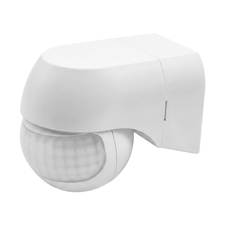 Sensor de movimiento PIR Maclean de 12-24 V, por infrarrojos, IP44, blanco, alcance de 12 m, carga máxima de 60/120 W, MCE623 W
