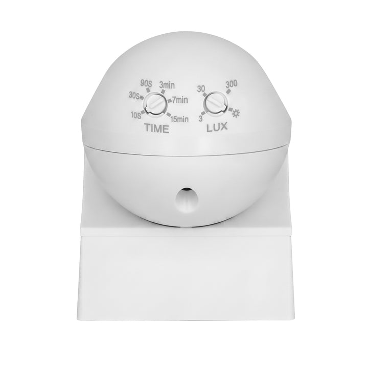 Sensor de movimiento PIR Maclean de 12-24 V, por infrarrojos, IP44, blanco, alcance de 12 m, carga máxima de 60/120 W, MCE623 W