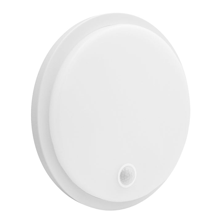 Lámpara LED con sensor de movimiento Maclean, sensor PIR, blanca, 10 W/15/18 W, IP65, posibilidad de cambiar la temperatura de color a 3000/4000/6000 K, MCE535 W