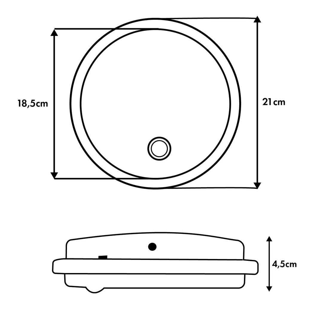 Lámpara LED con sensor de movimiento Maclean, sensor PIR, blanca, 10 W/15/18 W, IP65, posibilidad de cambiar la temperatura de color a 3000/4000/6000 K, MCE535 W