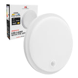 Lámpara LED con sensor de movimiento Maclean, sensor PIR, blanca, 10 W/15/18 W, IP65, posibilidad de cambiar la temperatura de color a 3000/4000/6000 K, MCE535 W