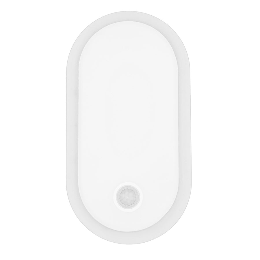 Lámpara LED con sensor de movimiento Maclean, sensor PIR, blanca, 10 W/15 W/18 W, IP65, posibilidad de cambiar la temperatura de color a 3000/4000/6000 K, MCE534 W
