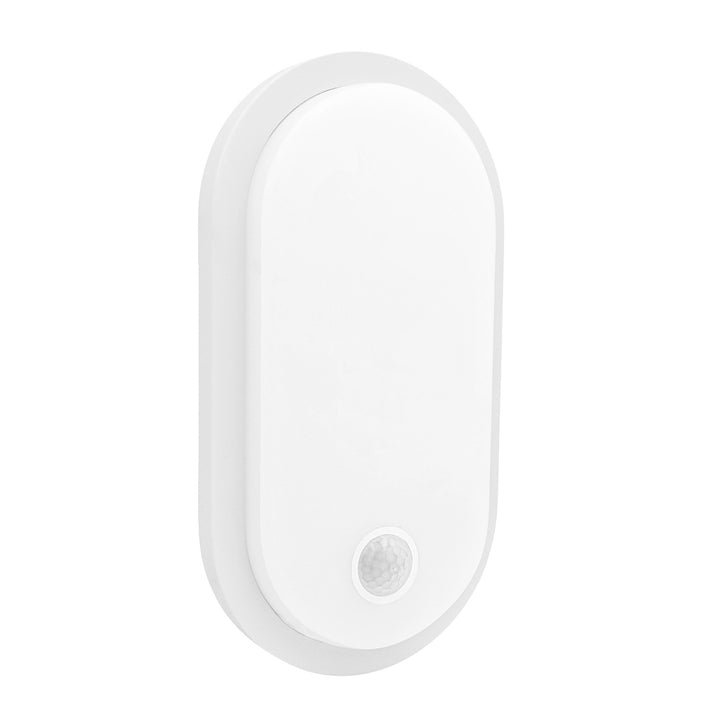 Lámpara LED con sensor de movimiento Maclean, sensor PIR, blanca, 10 W/15 W/18 W, IP65, posibilidad de cambiar la temperatura de color a 3000/4000/6000 K, MCE534 W