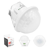 Sensor de presencia PIR Maclean, empotrable, alcance de 10 x 40 m, 1000 W/2000 W, 220-240 V CA, 50/60 Hz, IP54, MCE822