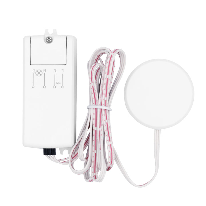 Interruptor táctil empotrable Maclean, <40 mm, 110-240 V CA, carga máxima de 600 W para LED, MCE824