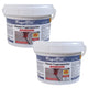 Masilla removible para juntas de baldosas FugoFill, 2 x 1 kg, gris