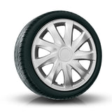 Tapacubos universales 13'' NRM Draco plateados, 4 unidades