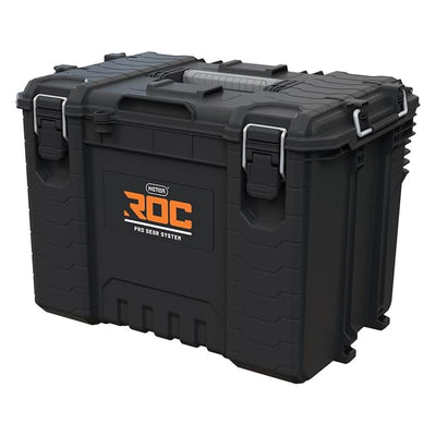 Caja de herramientas Keter ROC XL Pro Gear 2.0, capacidad de carga 72 kg, soportes Pro Mount, posibilidad de colgar en la pared, 256980