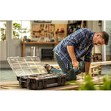 Organizador de herramientas Keter ROC Pro Gear 1.0, capacidad de más de 13 litros, tapa transparente y resistente, junta de protección contra el polvo y el agua, cierres metálicos, 257190