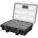 Organizador de herramientas Keter ROC Pro Gear 2.0, soporte para montaje en pared, tapa transparente y resistente, junta de protección contra el polvo y el agua, cierres metálicos, 256983