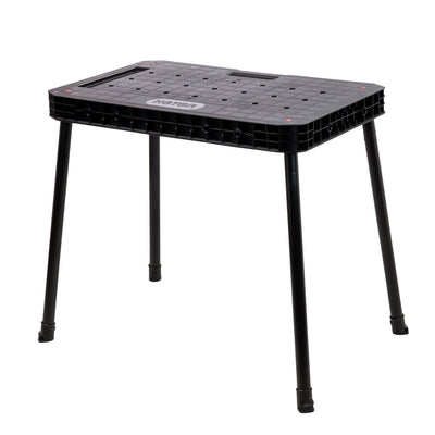 Mesa de trabajo Keter Ultimate, plegable, capacidad de carga de hasta 453 kg, montaje en 30 segundos, amplio espacio de trabajo con orificios de 3/4 pulgadas, portátil, 262936