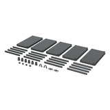 Estantería Stackaro Solid 75 Kistenberg, carga máxima total 220 kg, 5 estantes, montaje en pared, KSS75L5HD-S411