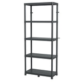 Estantería Stackaro Solid 75 Kistenberg, carga máxima total 220 kg, 5 estantes, montaje en pared, KSS75L5HD-S411
