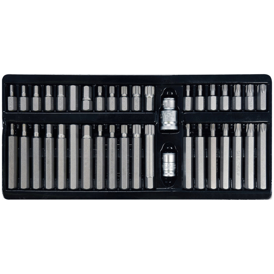 Juego profesional de puntas Yato, Torx, Spline, Hex, de acero aleado para herramientas S2, alta dureza HRC 58 62, en maletín, YT-0400
