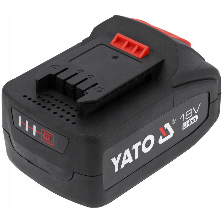 Batería para herramientas eléctricas Yato, para la serie 18 V, energía 72 Wh, corriente de salida máxima 60 A, Li-Ion 4 Ah, YT-828463