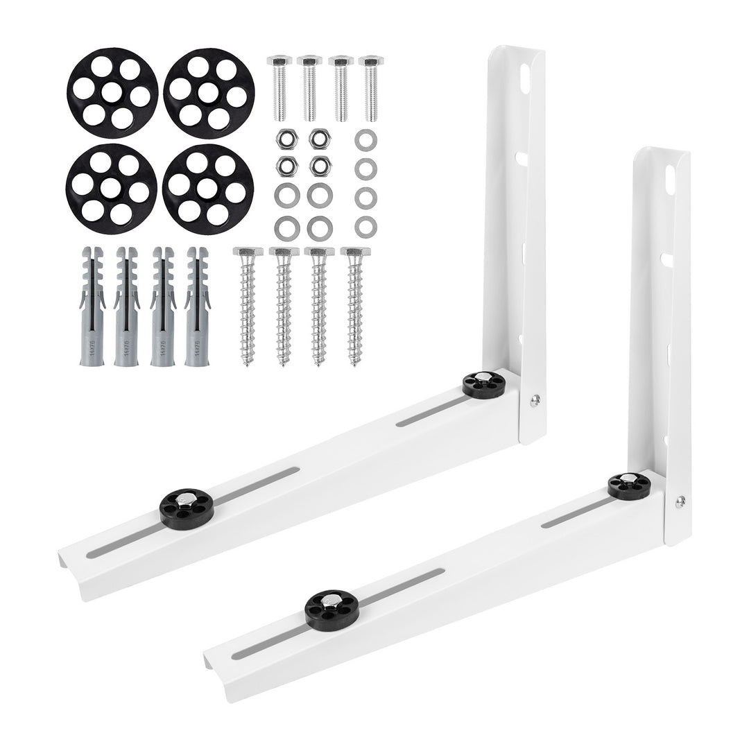 Soporte / colgador para aire acondicionado / bomba de calor Maclean, longitud del brazo 365 x 450 mm, acero galvanizado, hasta 150 kg, MC-143
