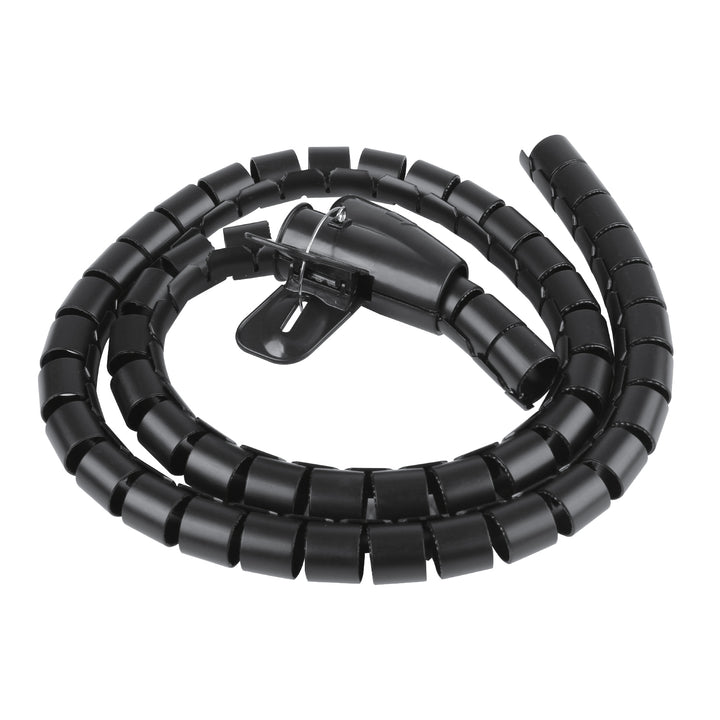 Organizador/protector de cables Maclean, 15 mm x 1000 mm, negro, MCTV-898 B