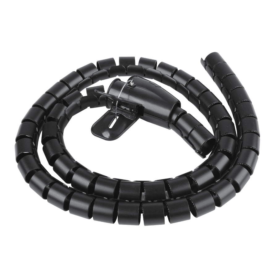 Organizador/protector de cables Maclean, 15 mm x 1000 mm, negro, MCTV-898 B