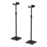 Juego de soportes de suelo para altavoces Maclean, universales, ajuste vertical y horizontal de +10° a -10°, máx. 5 kg, MC-916