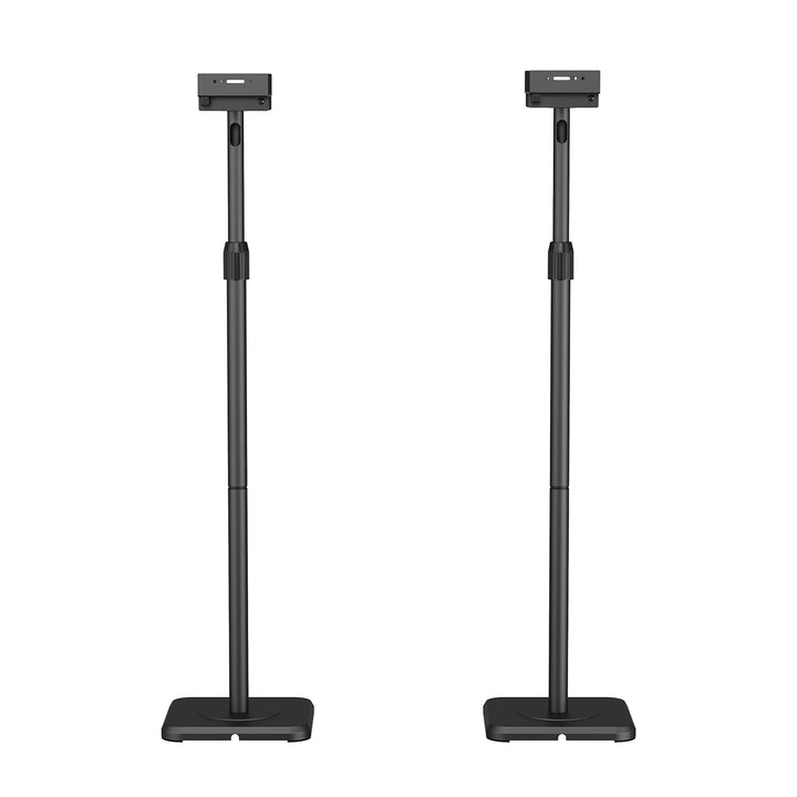 Juego de soportes de suelo para altavoces Maclean, universales, ajuste vertical y horizontal de +10° a -10°, máx. 5 kg, MC-916