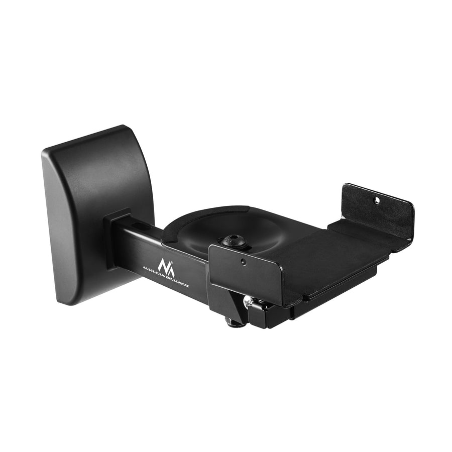 Juego de soportes/colgadores para altavoces Maclean, universal, ajuste vertical de +8° a -8° y horizontal de +90° a -90°, máx. 15 kg, MC-917