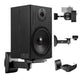 Juego de soportes/colgadores para altavoces Maclean, universal, ajuste vertical de +8° a -8° y horizontal de +90° a -90°, máx. 15 kg, MC-917
