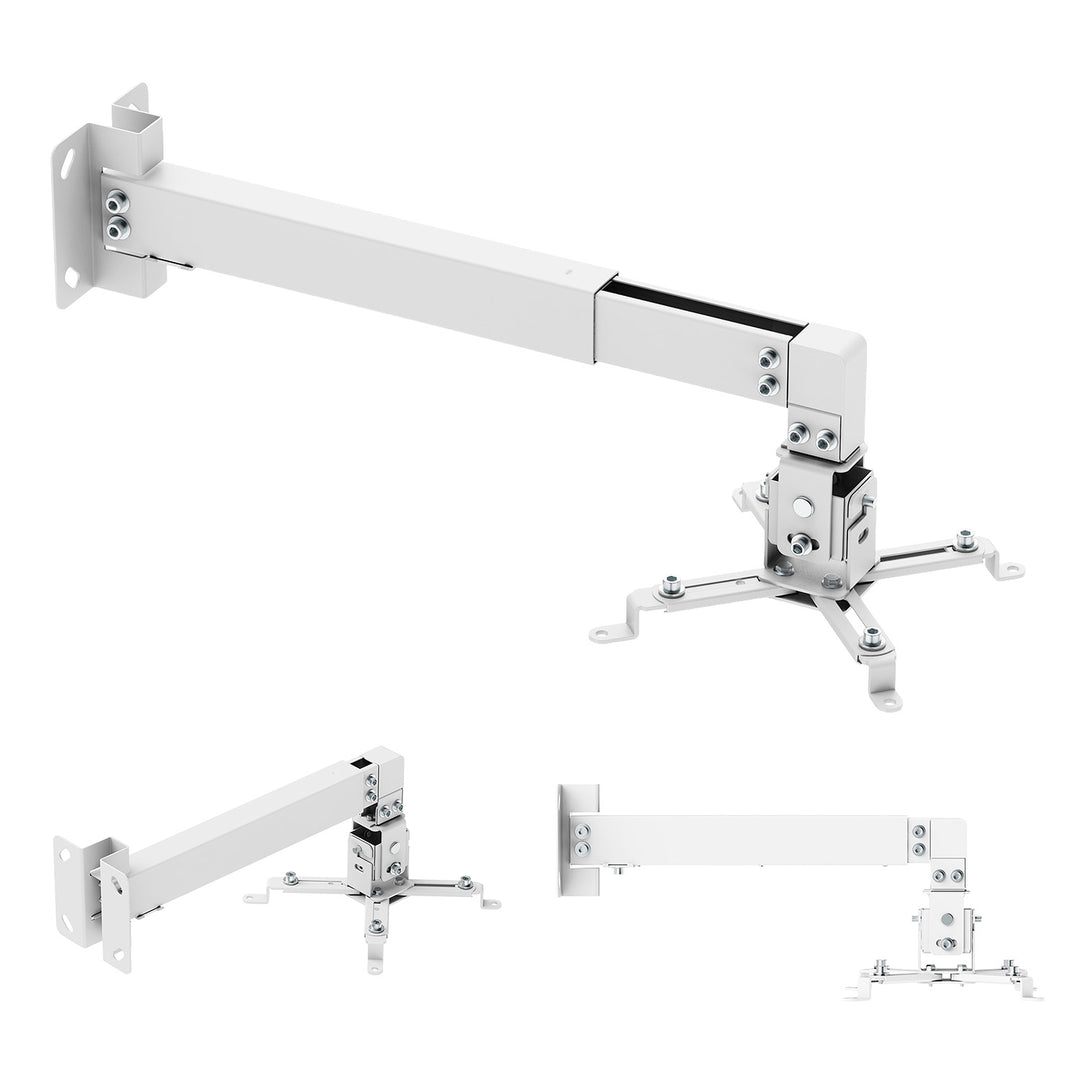Soporte / colgador de pared para proyector Maclean, blanco, hasta 20 kg, MC-205 W