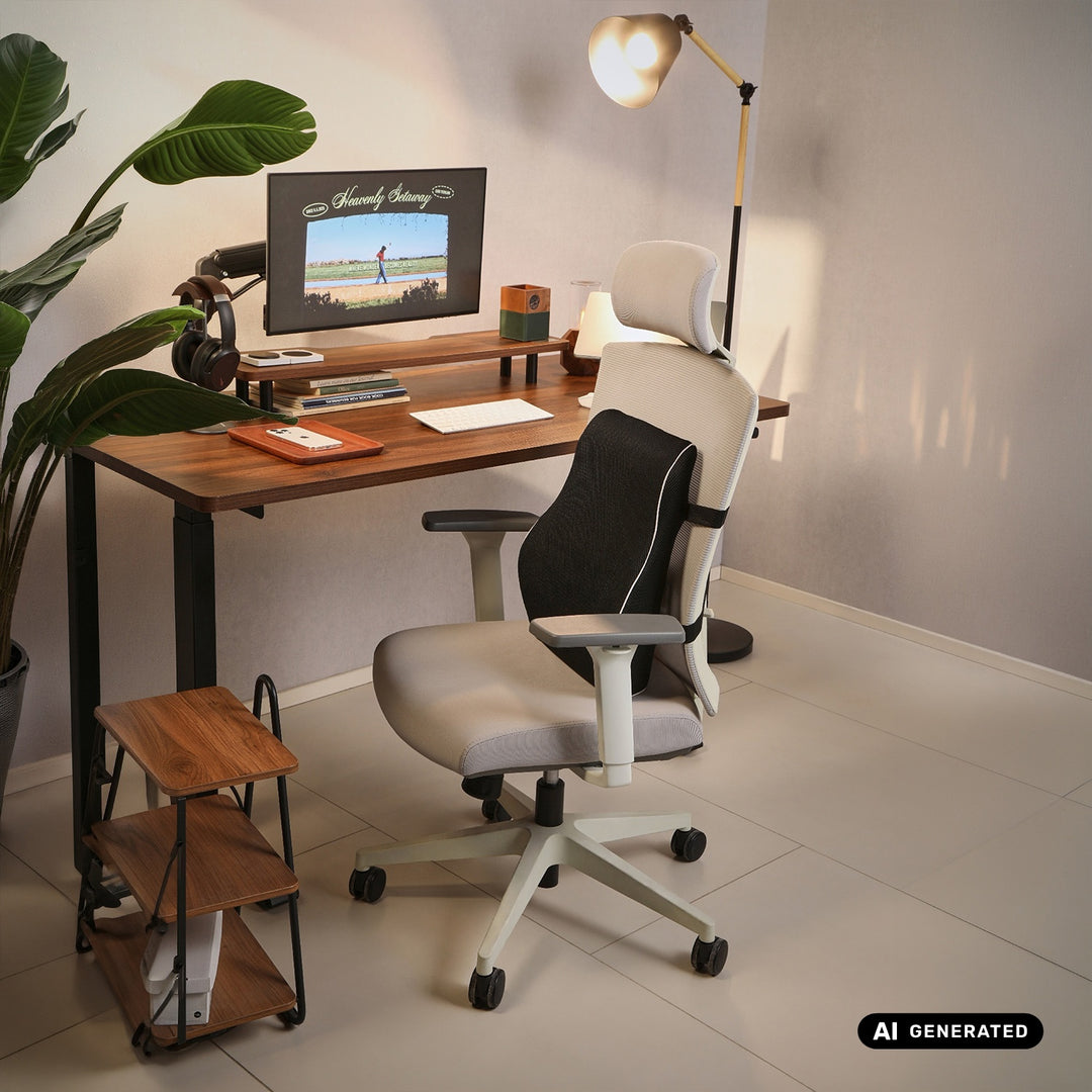 Almohadilla lumbar de espuma viscoelástica Promedix, 44 x 37 x 12 cm, densidad de la espuma: 50D, PR-214