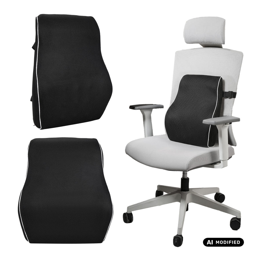 Almohadilla lumbar de espuma viscoelástica Promedix, 44 x 37 x 12 cm, densidad de la espuma: 50D, PR-214