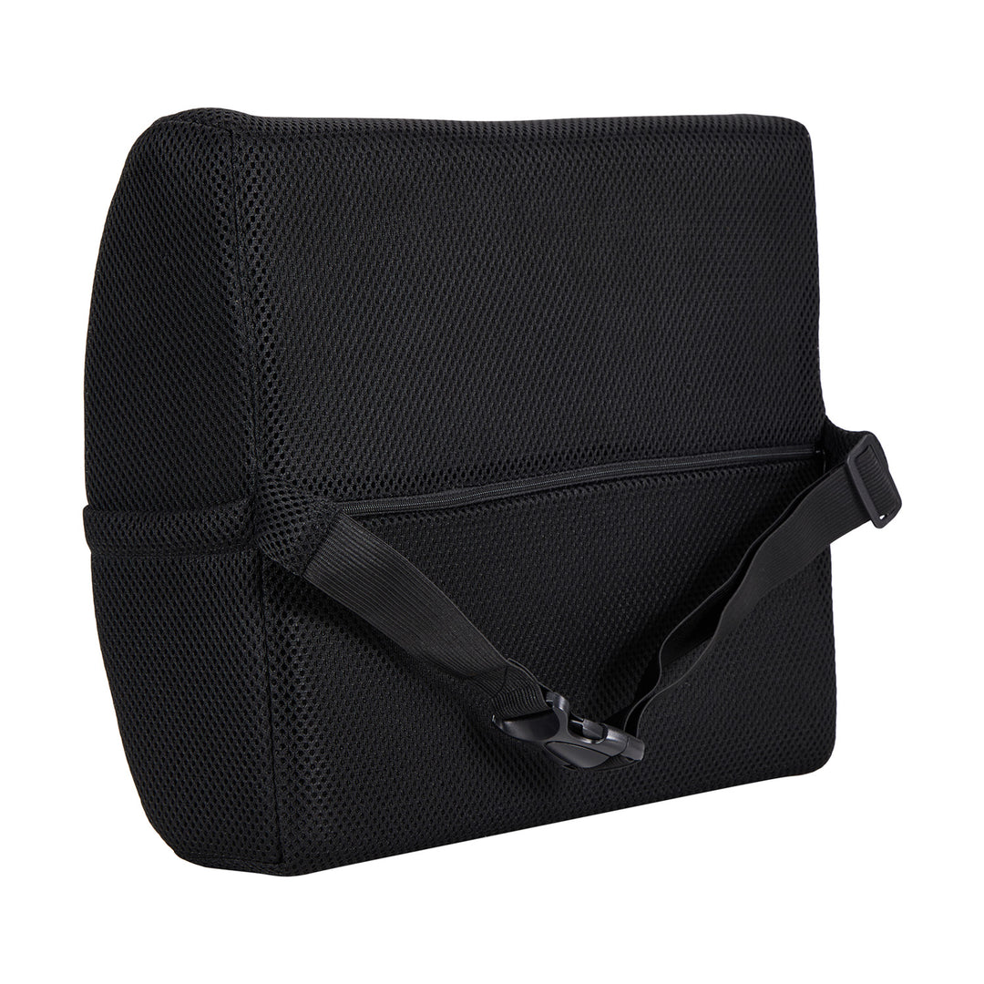 Cojín lumbar de espuma viscoelástica Promedix, 34 x 33 x 12 cm, densidad de la espuma: 50D, PR-216