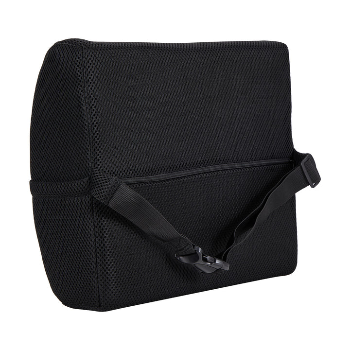 Cojín lumbar de espuma viscoelástica Promedix, 34 x 33 x 12 cm, densidad de la espuma: 50D, PR-216